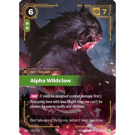 Alpha Wildclaw (057/219) - Unleashed Foil