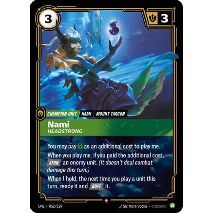 Nami - Headstrong (052/219) - Unleashed Foil