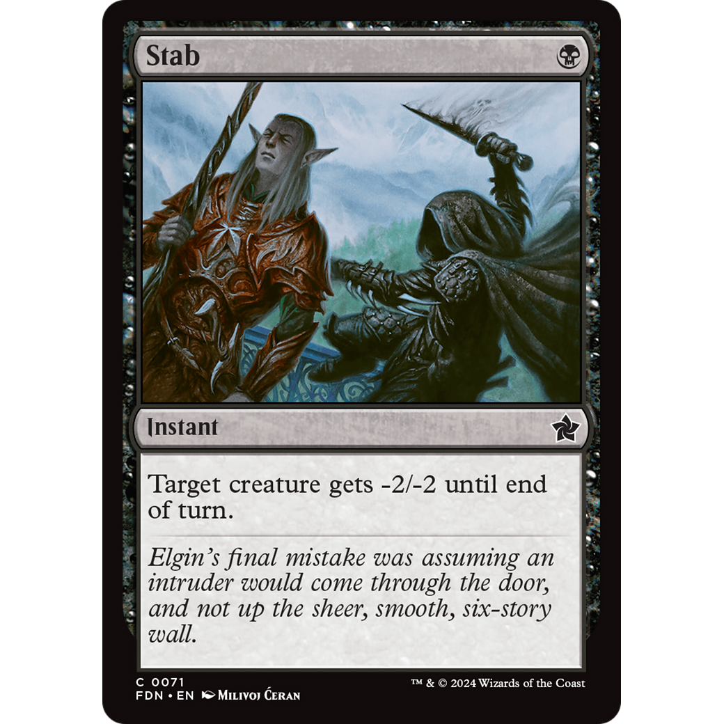 Stab (FDN-071) - Foundations Foil