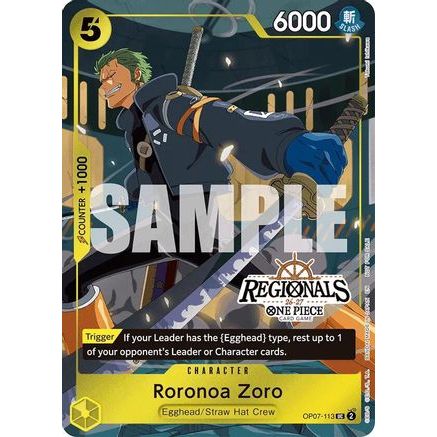 Roronoa Zoro (113) (Regional Participation Pack 2026 Vol.1) (OP07-113) - One Piece Promotion Cards Foil