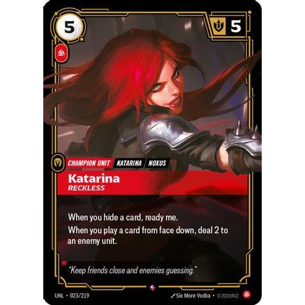 Katarina - Reckless (023/219) - Unleashed Foil
