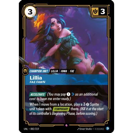 Lillia - Fae Fawn (082/219) - Unleashed Foil