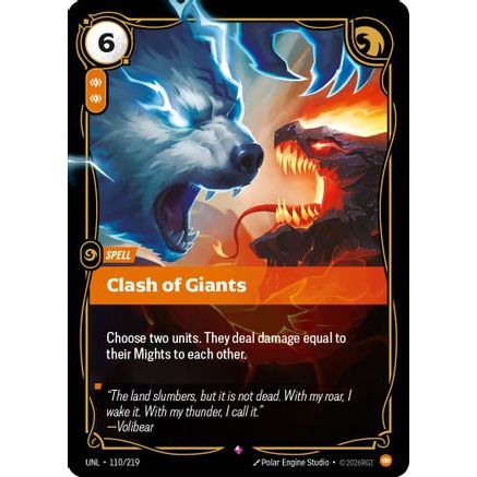 Clash of Giants (110/219) - Unleashed Foil