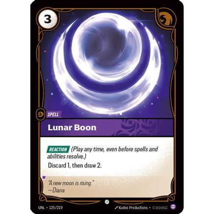 Lunar Boon (125/219) - Unleashed Foil