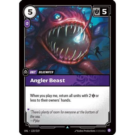 Angler Beast (132/219) - Unleashed Foil