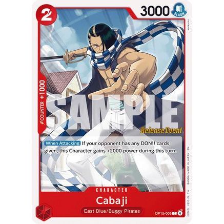 Cabaji (OP15-005) - Adventure on Kami's Island Release Event Cards