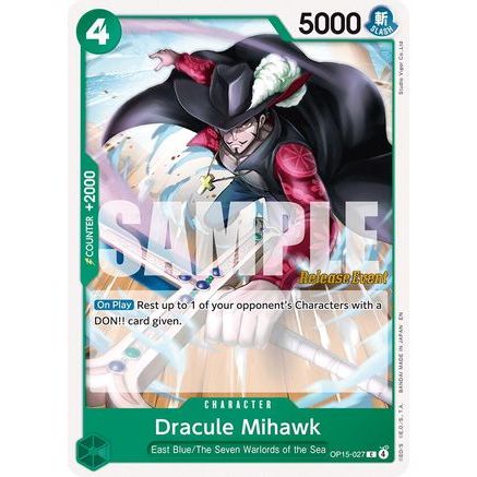 Dracule Mihawk (OP15-027) - Adventure on Kami's Island Release Event Cards