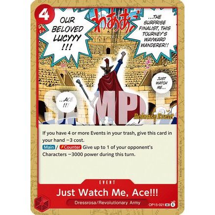 Just Watch Me, Ace!!! (OP15-021) - Adventure on Kami's Island Release Event Cards
