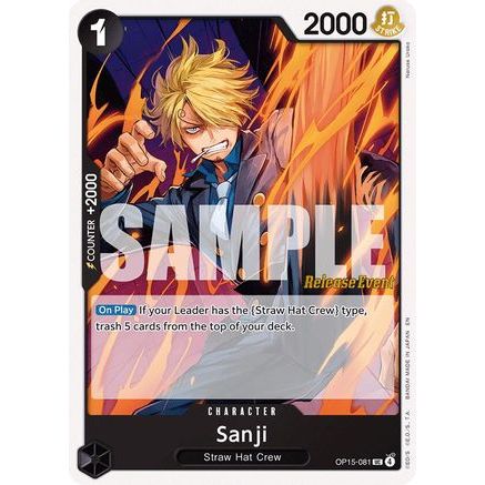 Sanji (OP15-081) (OP15-081) - Adventure on Kami's Island Release Event Cards