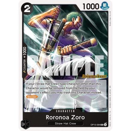 Roronoa Zoro (OP15-094) (OP15-094) - Adventure on Kami's Island Release Event Cards