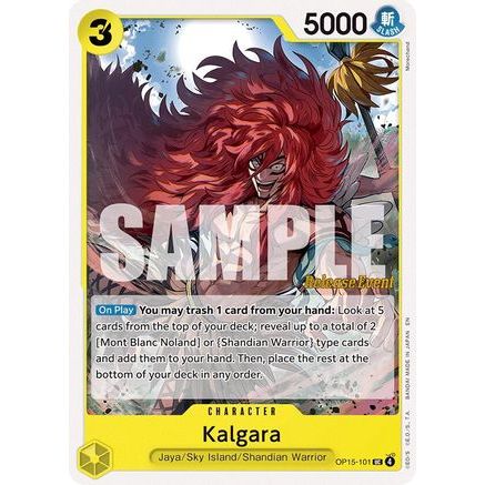 Kalgara (OP15-101) - Adventure on Kami's Island Release Event Cards
