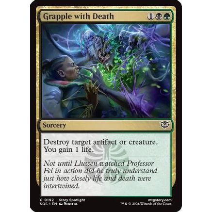 Grapple with Death (SOS-192) - Secrets of Strixhaven Foil