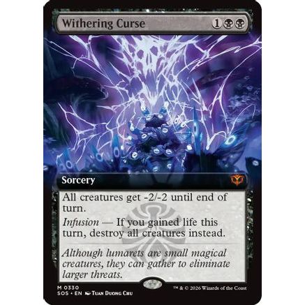 Withering Curse (Extended Art) (SOS-330) - Secrets of Strixhaven Foil