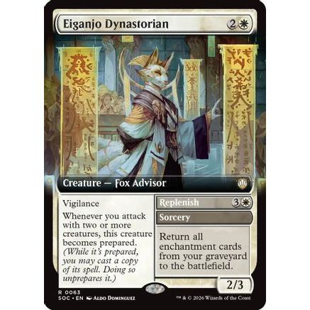 Eiganjo Dynastorian (Extended Art) (SOC-063) - Commander: Secrets of Strixhaven