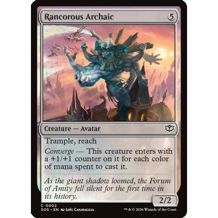 Rancorous Archaic (SOS-002) - Secrets of Strixhaven Foil