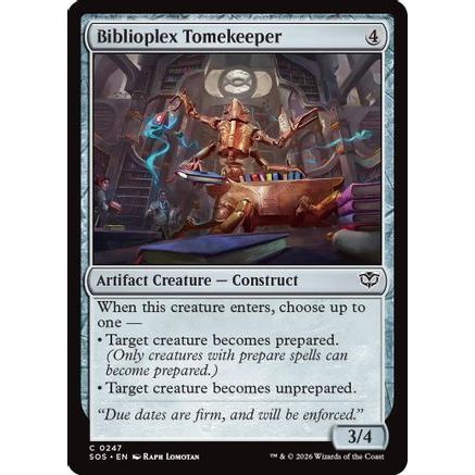 Biblioplex Tomekeeper (SOS-247) - Secrets of Strixhaven Foil