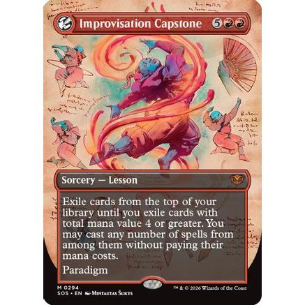 Improvisation Capstone (Borderless) (SOS-294) - Secrets of Strixhaven Foil