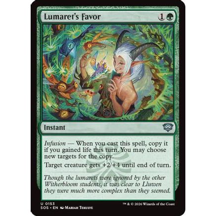 Lumaret's Favor (SOS-153) - Secrets of Strixhaven Foil