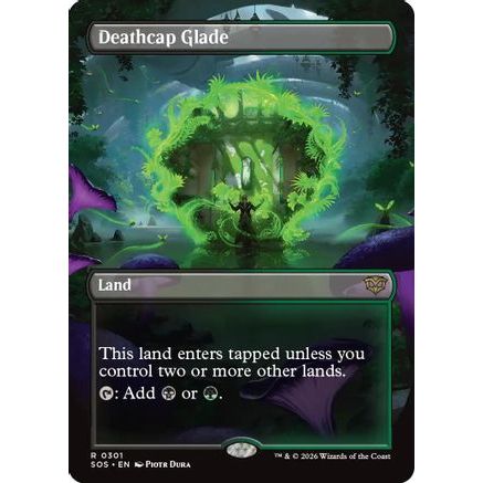 Deathcap Glade (Borderless) (SOS-301) - Secrets of Strixhaven Foil