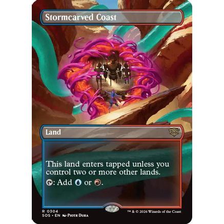 Stormcarved Coast (Borderless) (SOS-304) - Secrets of Strixhaven Foil