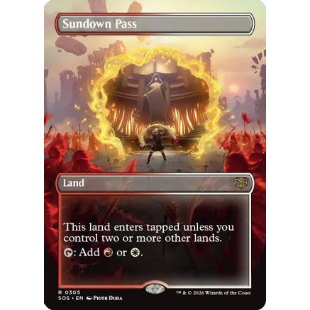 Sundown Pass (Borderless) (SOS-305) - Secrets of Strixhaven