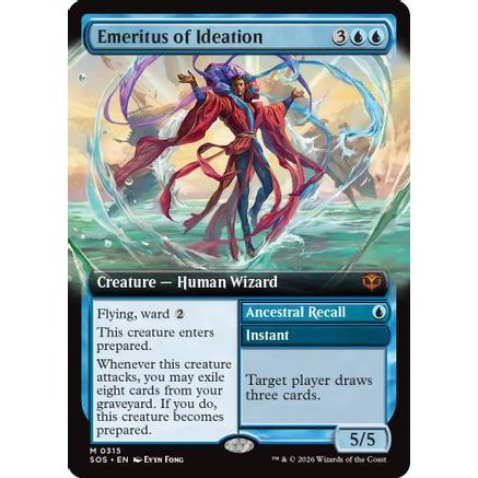 Emeritus of Ideation (Extended Art) (SOS-315) - Secrets of Strixhaven Foil