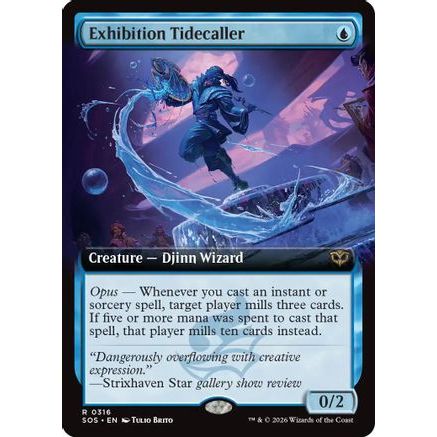 Exhibition Tidecaller (Extended Art) (SOS-316) - Secrets of Strixhaven Foil