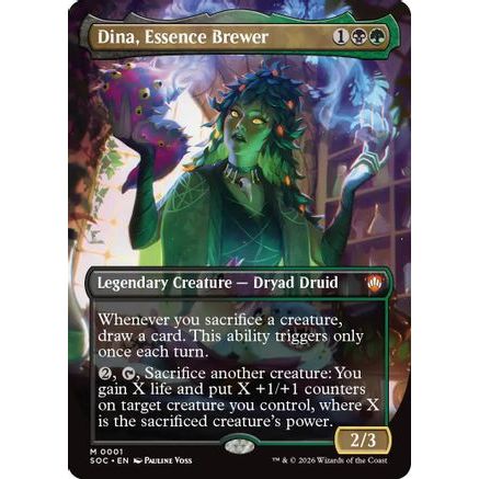 Dina, Essence Brewer (Borderless) (SOC-001) - Commander: Secrets of Strixhaven