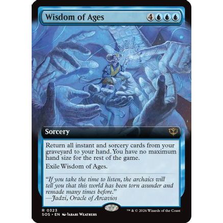 Wisdom of Ages (Extended Art) (SOS-323) - Secrets of Strixhaven