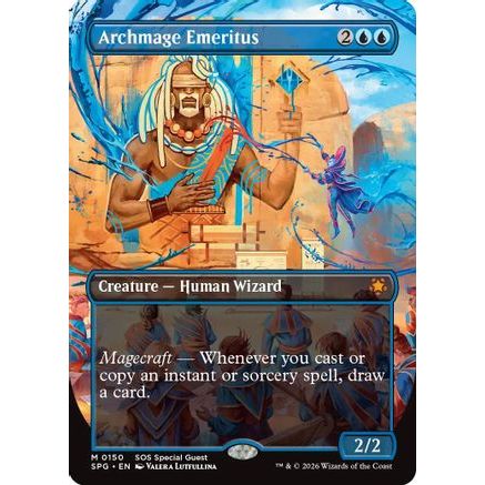 Archmage Emeritus (Borderless) (SPG-150) - Special Guests Foil
