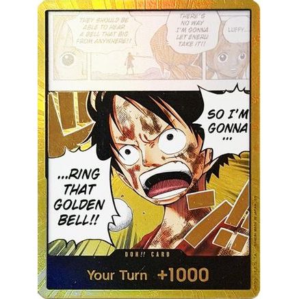DON!! Card (Luffy) (Gold) - Adventure on Kami's Island Foil