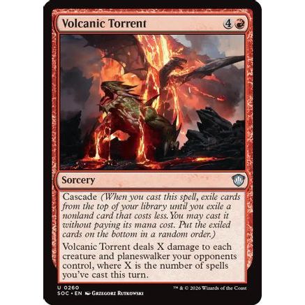 Volcanic Torrent (SOC-260) - Commander: Secrets of Strixhaven
