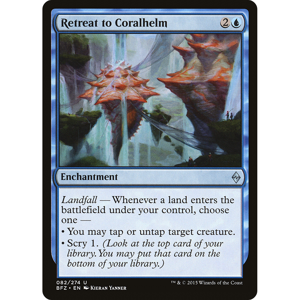 Retreat to Coralhelm (BFZ-082) - Battle for Zendikar