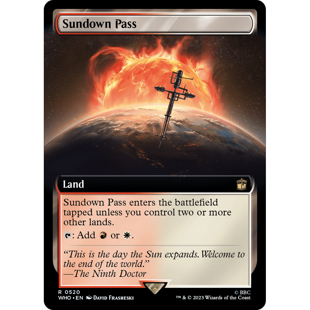 Sundown Pass (Extended Art) (WHO-520) - Doctor Who: (Extended Art) Foil