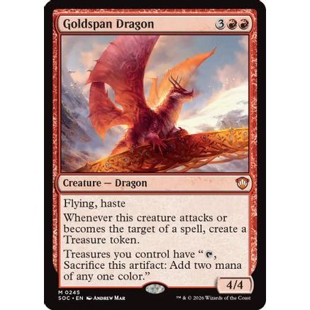 Goldspan Dragon (SOC-245) - Commander: Secrets of Strixhaven