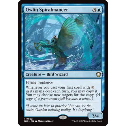 Owlin Spiralmancer (SOC-022) - Commander: Secrets of Strixhaven