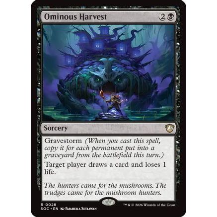 Ominous Harvest (SOC-028) - Commander: Secrets of Strixhaven