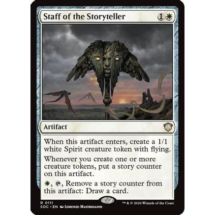 Staff of the Storyteller (SOC-111) - Commander: Secrets of Strixhaven