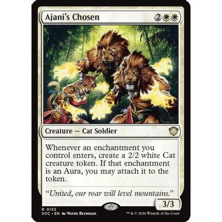 Ajani's Chosen (SOC-132) - Commander: Secrets of Strixhaven