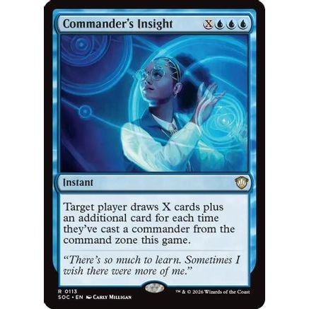 Commander's Insight (SOC-113) - Commander: Secrets of Strixhaven