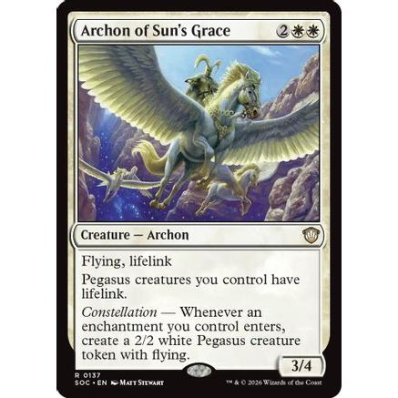 Archon of Sun's Grace (SOC-137) - Commander: Secrets of Strixhaven