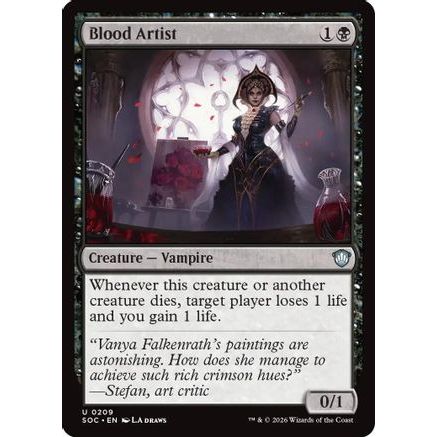Blood Artist (SOC-209) - Commander: Secrets of Strixhaven