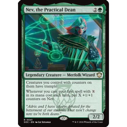 Nev, the Practical Dean (SOC-041) - Commander: Secrets of Strixhaven