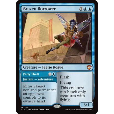 Brazen Borrower (SOC-190) - Commander: Secrets of Strixhaven