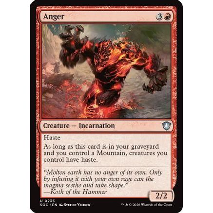 Anger (SOC-235) - Commander: Secrets of Strixhaven
