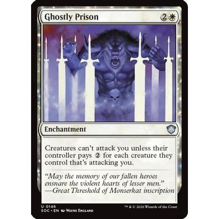 Ghostly Prison (SOC-146) - Commander: Secrets of Strixhaven