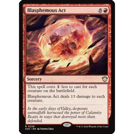 Blasphemous Act (SOC-238) - Commander: Secrets of Strixhaven
