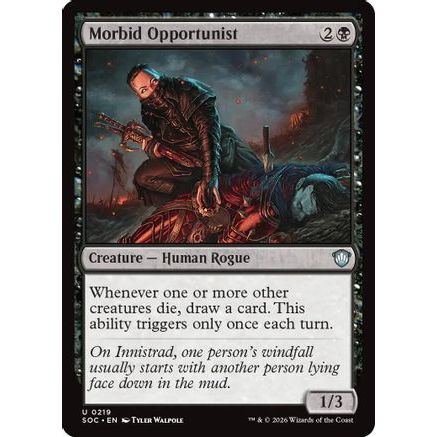Morbid Opportunist (SOC-219) - Commander: Secrets of Strixhaven