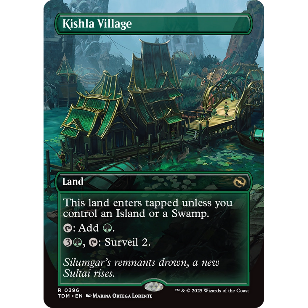 Kishla Village (TDM-396) - Tarkir: Dragonstorm (Borderless) Foil