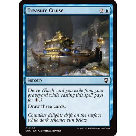 Treasure Cruise (SOC-205) - Commander: Secrets of Strixhaven